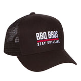 BBQ BRO'S TRUCKER HAT IN BLACK
