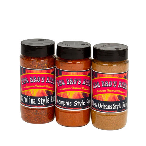 Southern Style Rub Set: Memphis, Carolina, and New Orleans