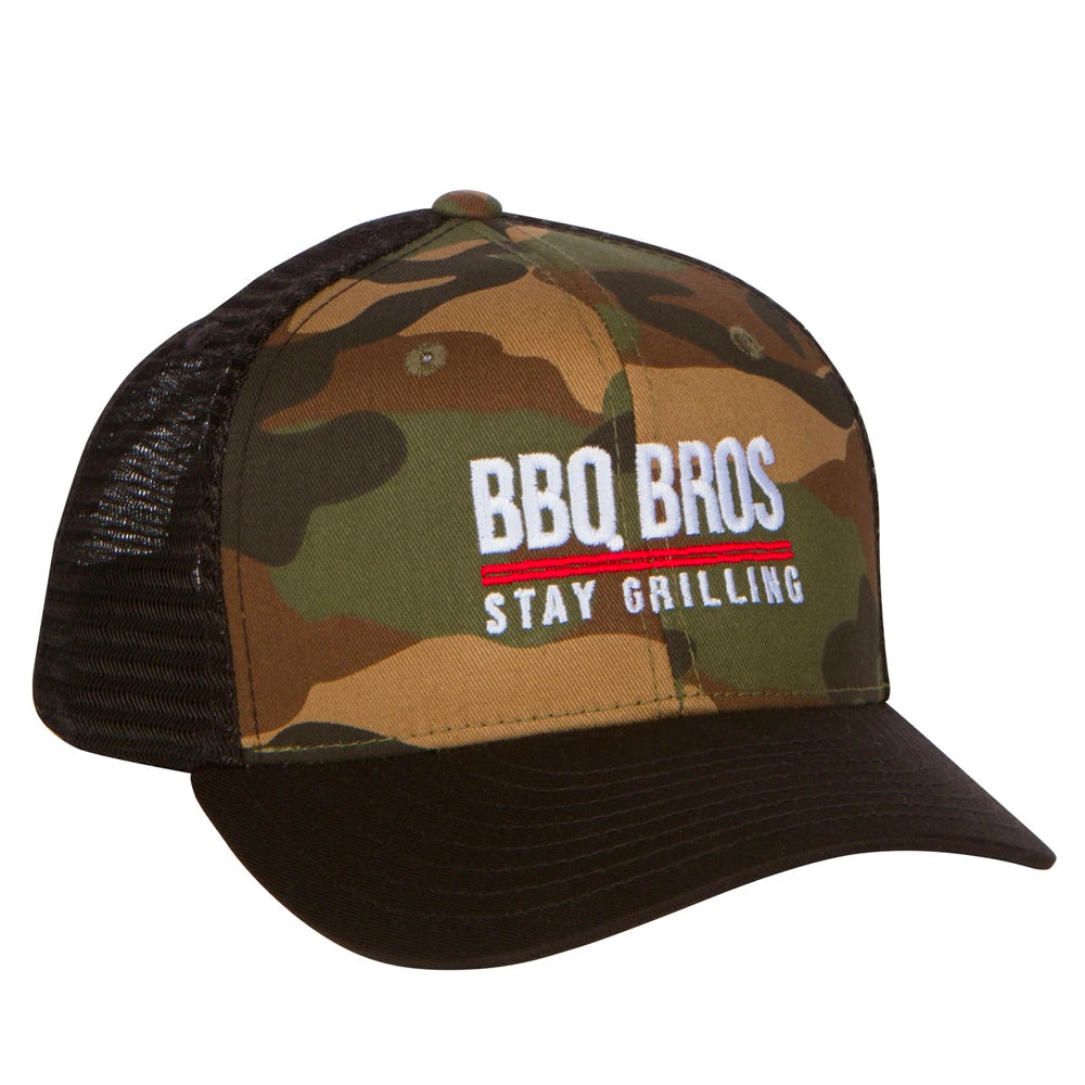 BBQ BRO'S CAMO TRUCKER HAT