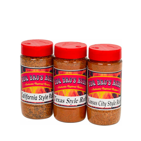 Western Style Rub Set: California, Texas, and Kansas City